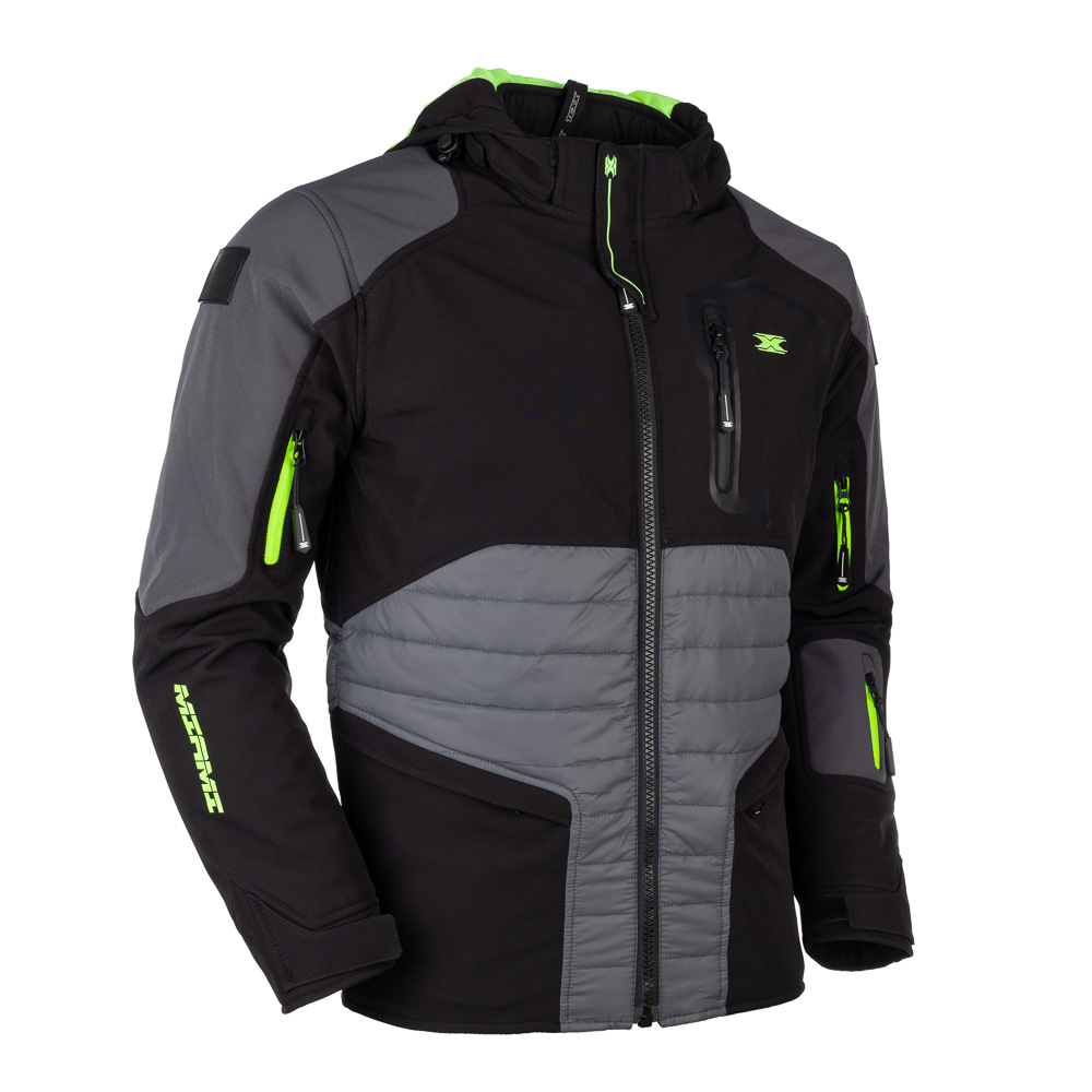 Jaqueta Texx Miami Cinza Preta Verde